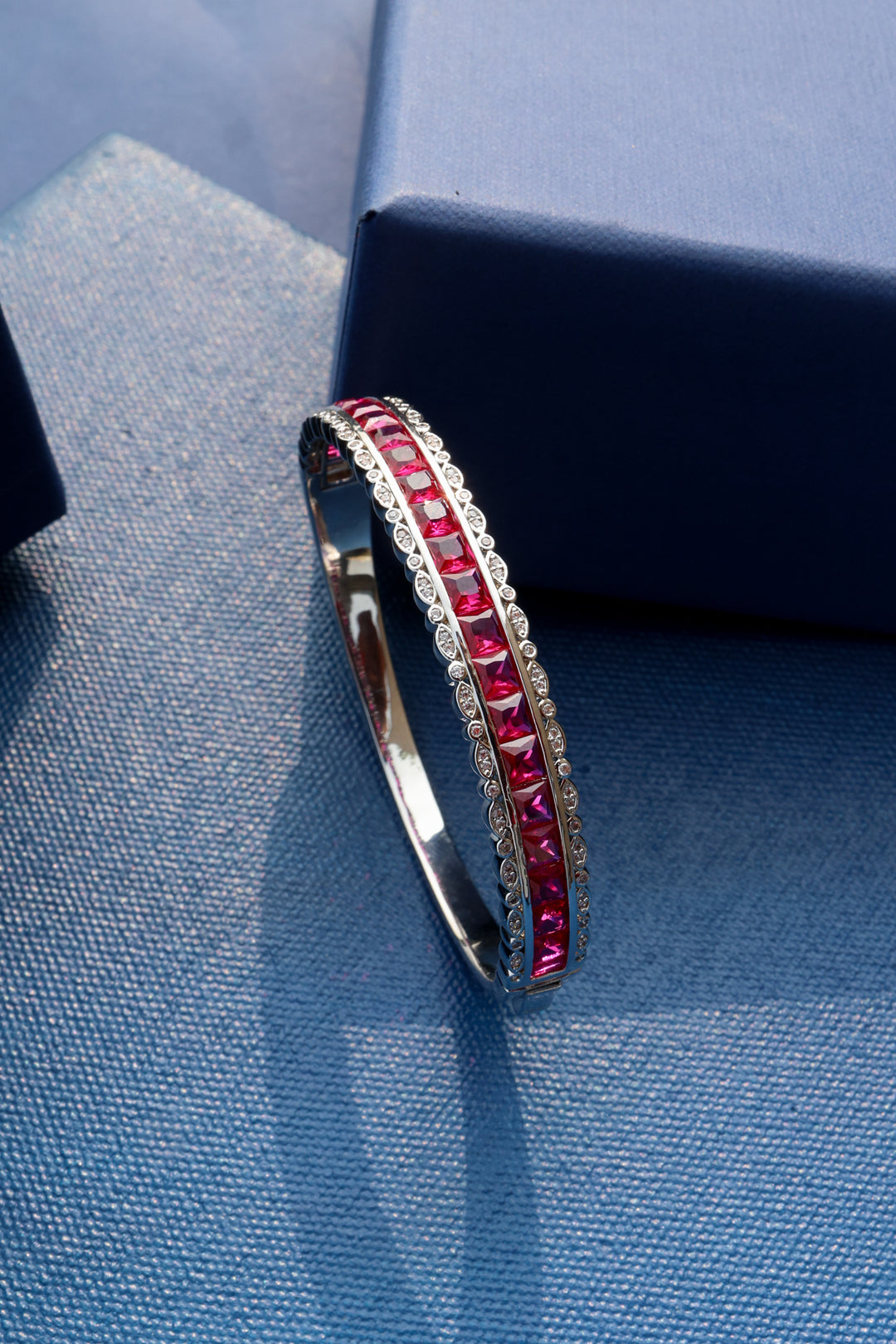 Zoe Pink Faux Diamond Bracelet