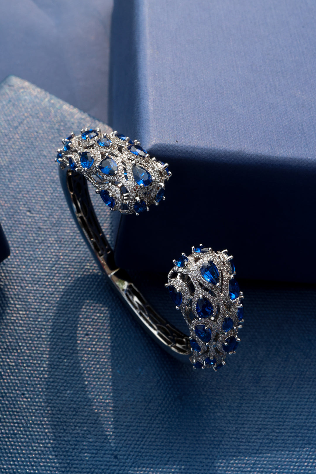 Emily Blue Faux Diamond Bracelet