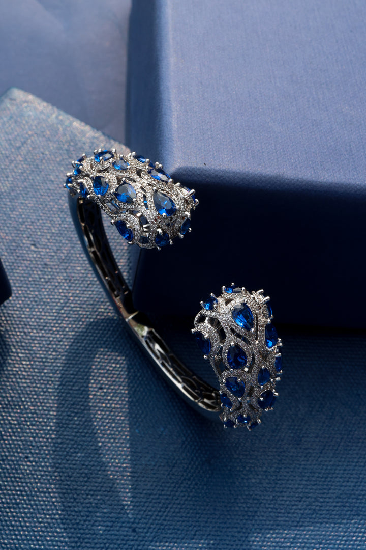 Emily Blue Faux Diamond Bracelet