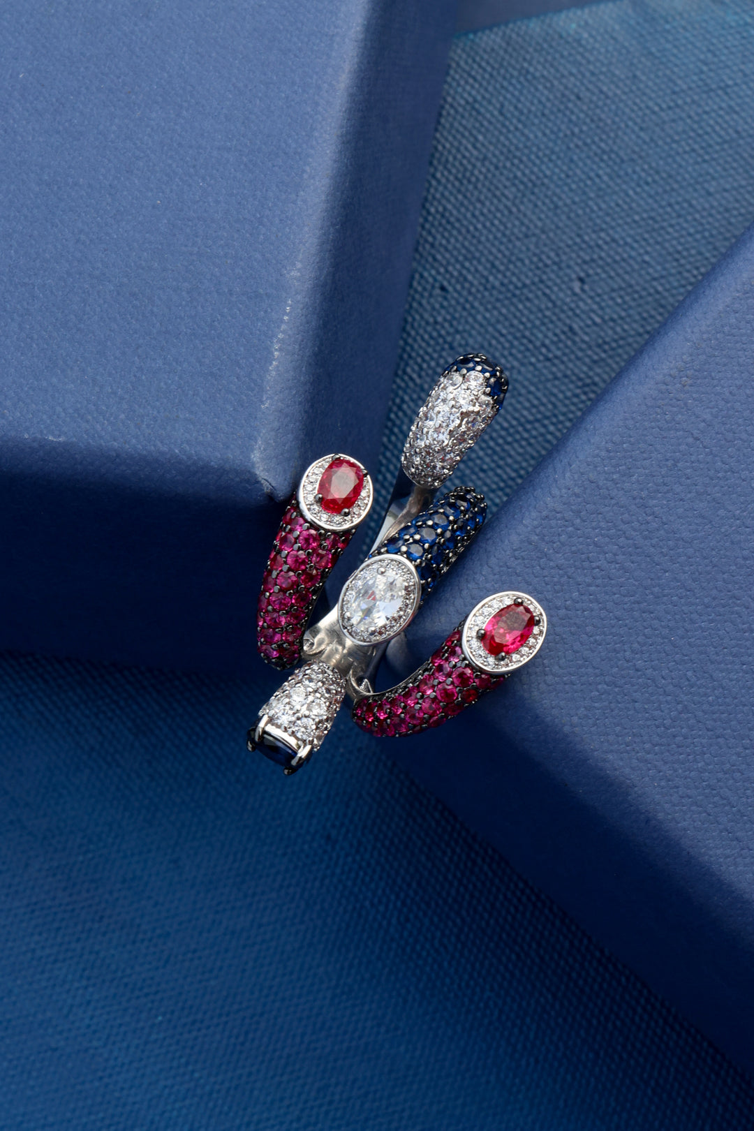 Silvie Faux Diamond Statement Ring