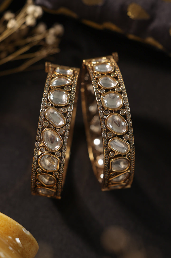 Zora Polki Bangles - Set of 2