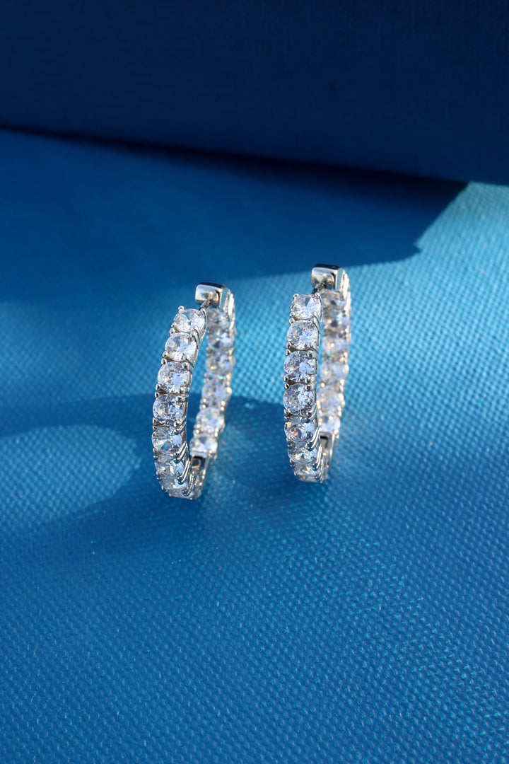 Marin Silver Hoop Earrings