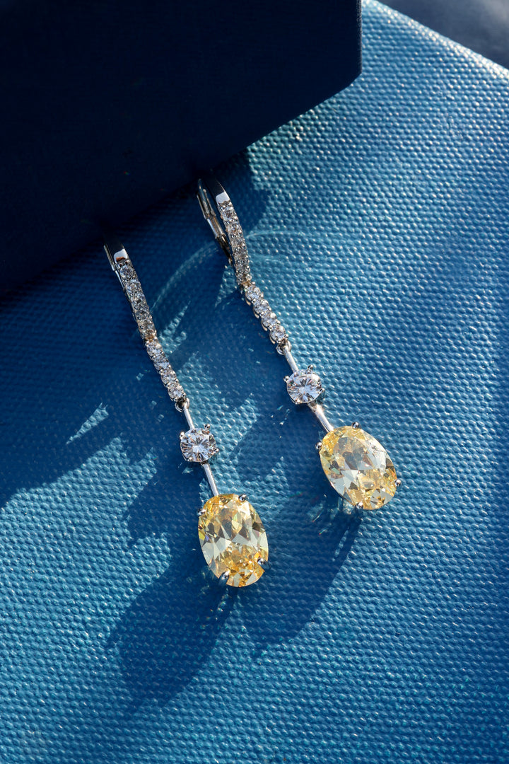 Lucia Yellow Drop Earrings