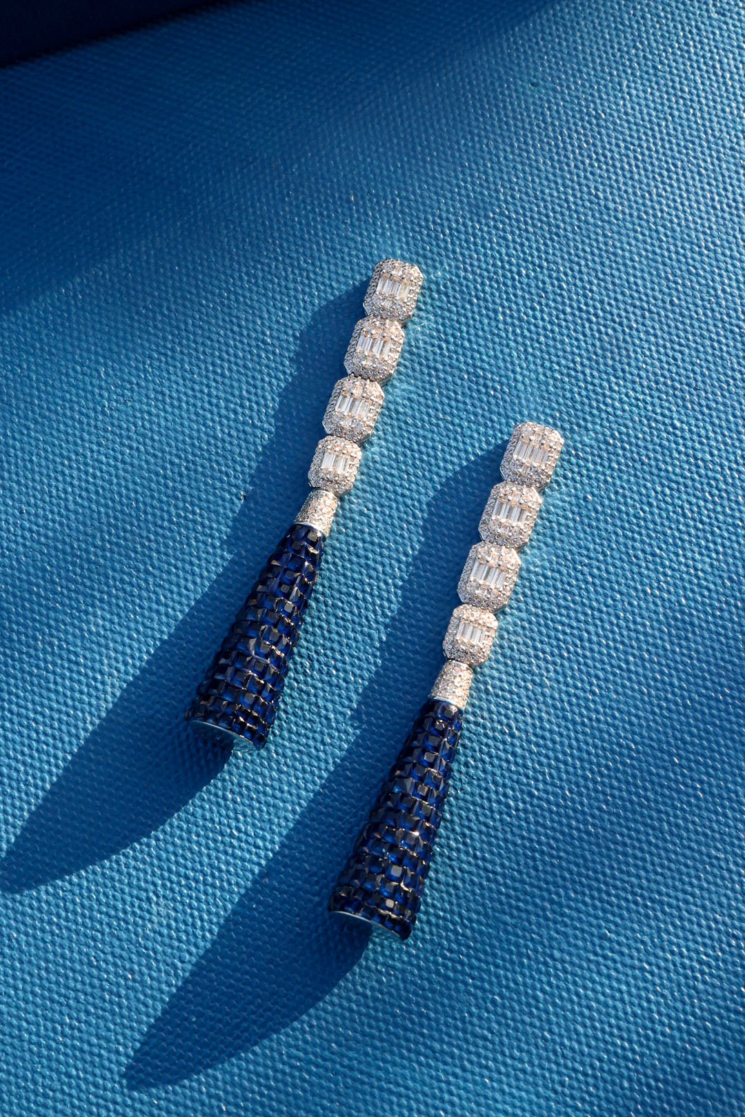 Cassie Blue Victorian Earrings