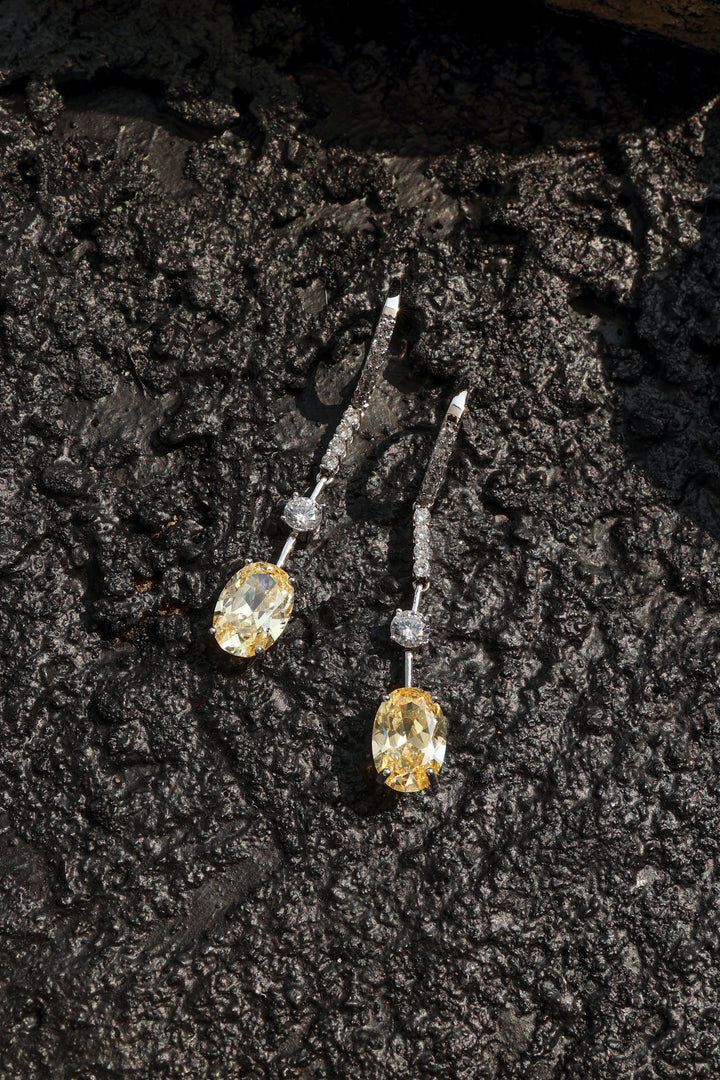 Lucia Yellow Drop Earrings