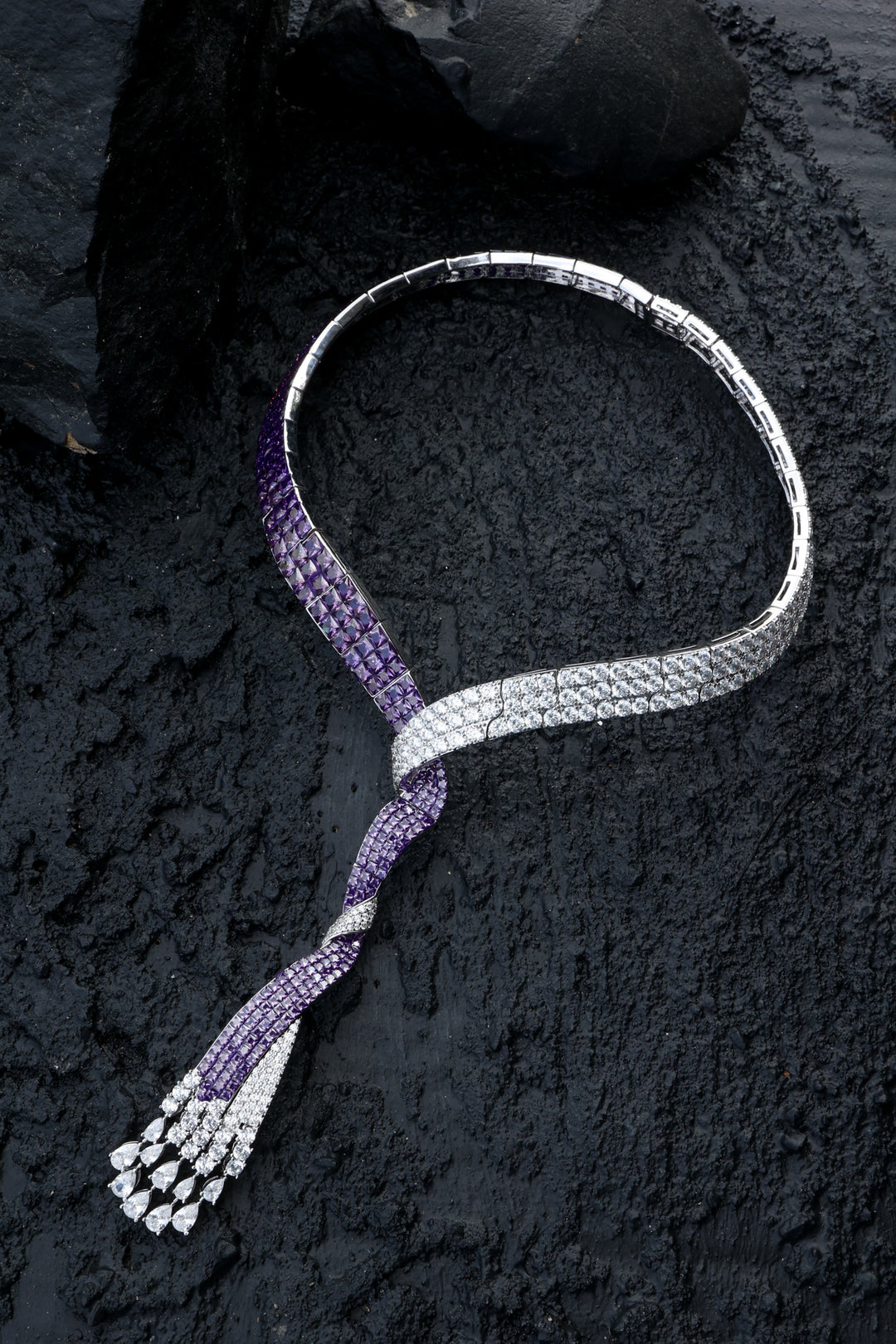 Thea Purple Victorian Necklace