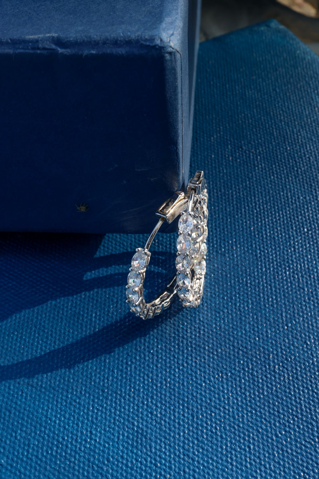 Claire Faux Diamond Hoops