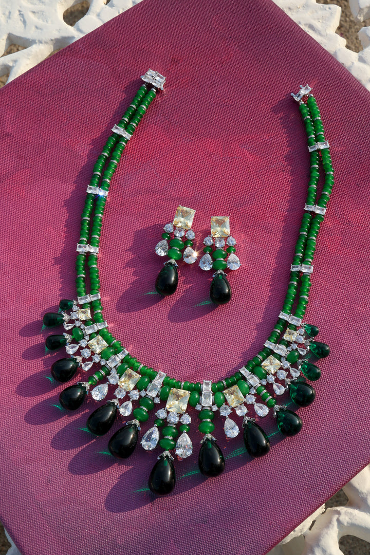 Parker Green Necklace Set