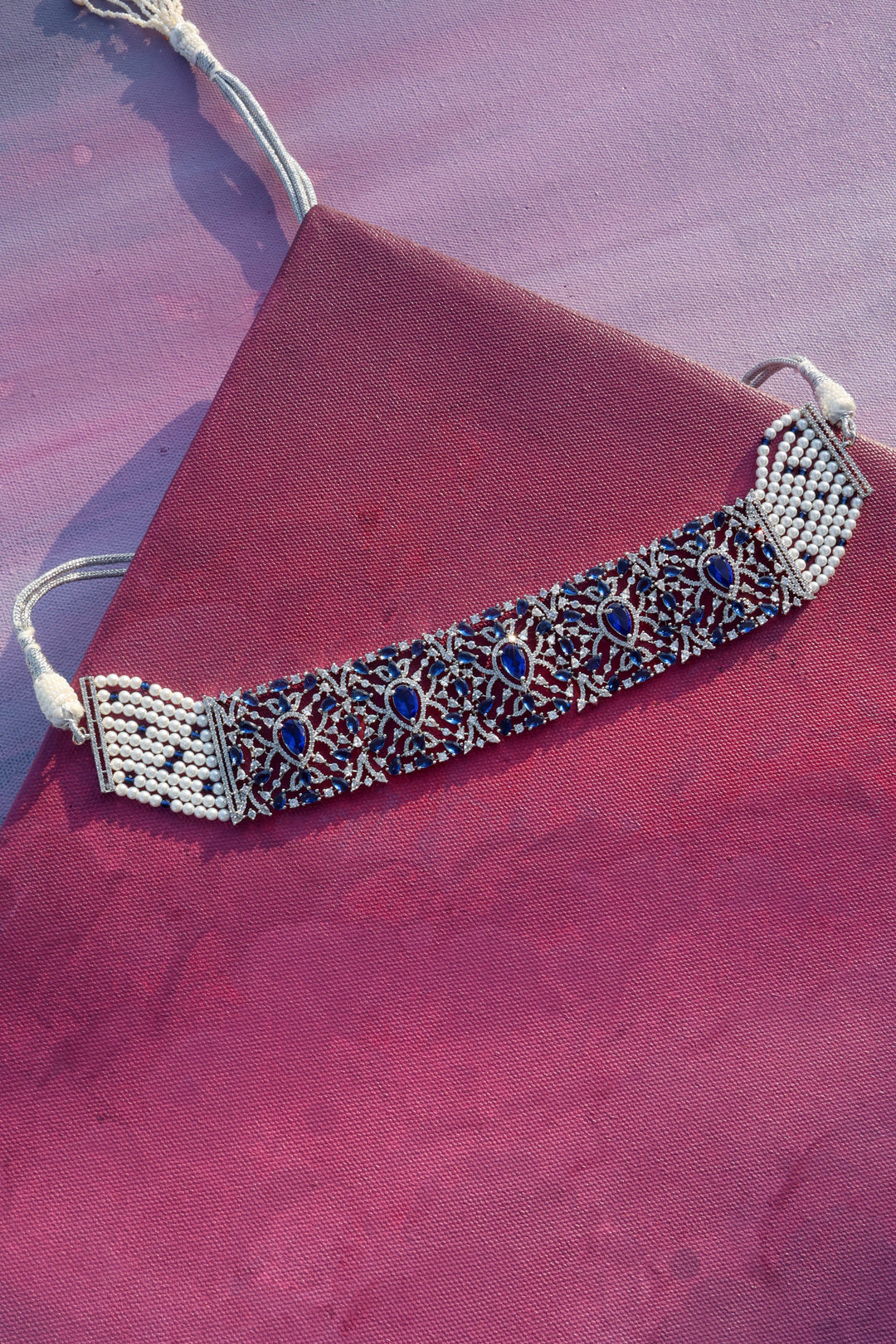 Myra Blue Choker Necklace
