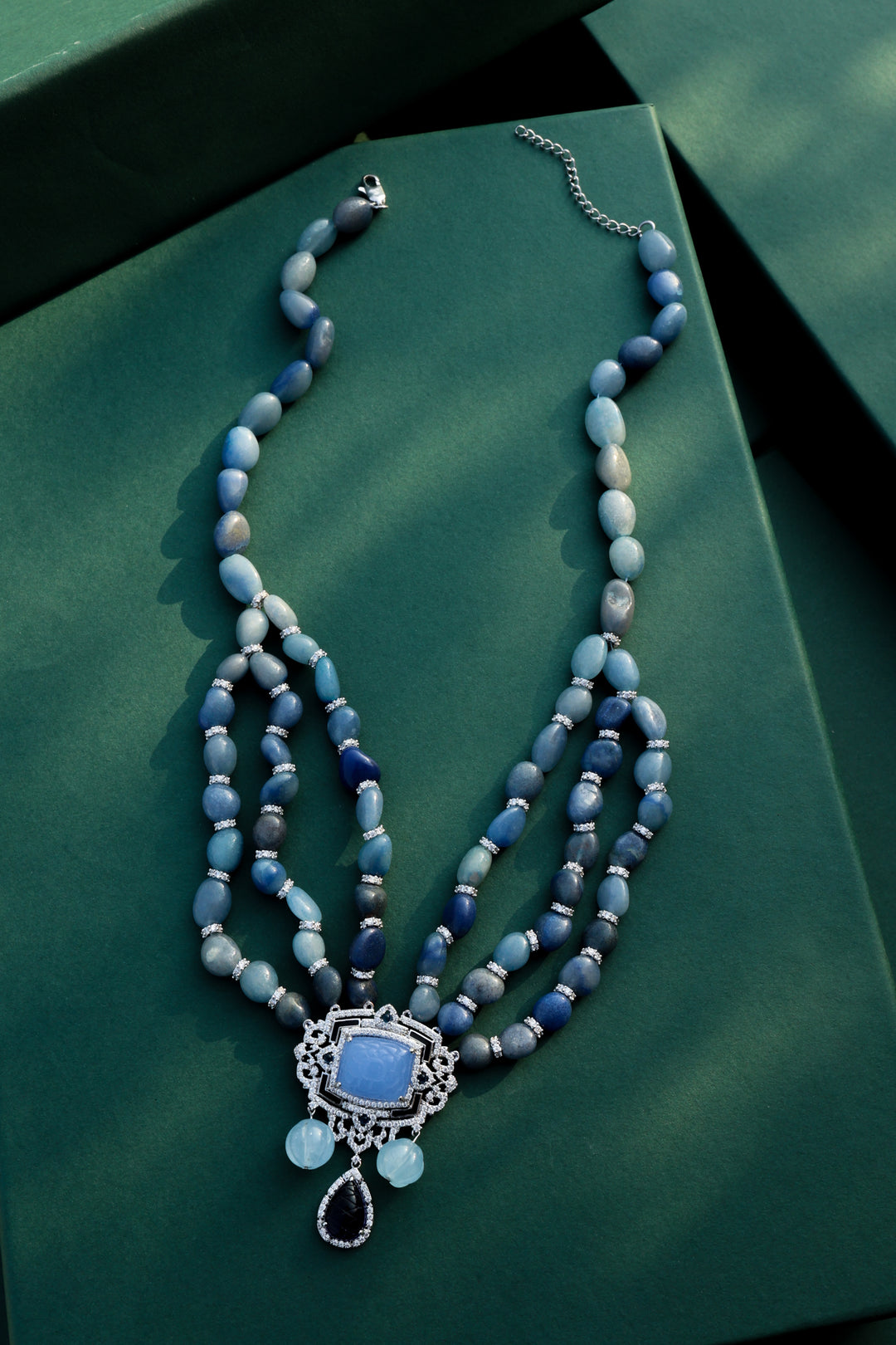 Agnes Blue Statement Necklace
