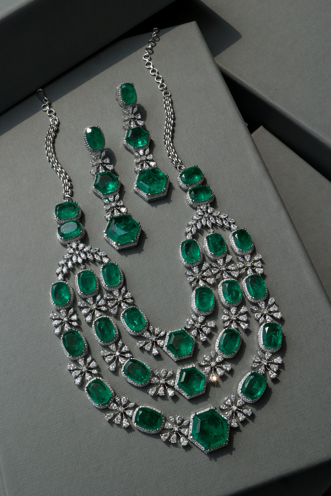 Hadley Green Victorian Necklace Set