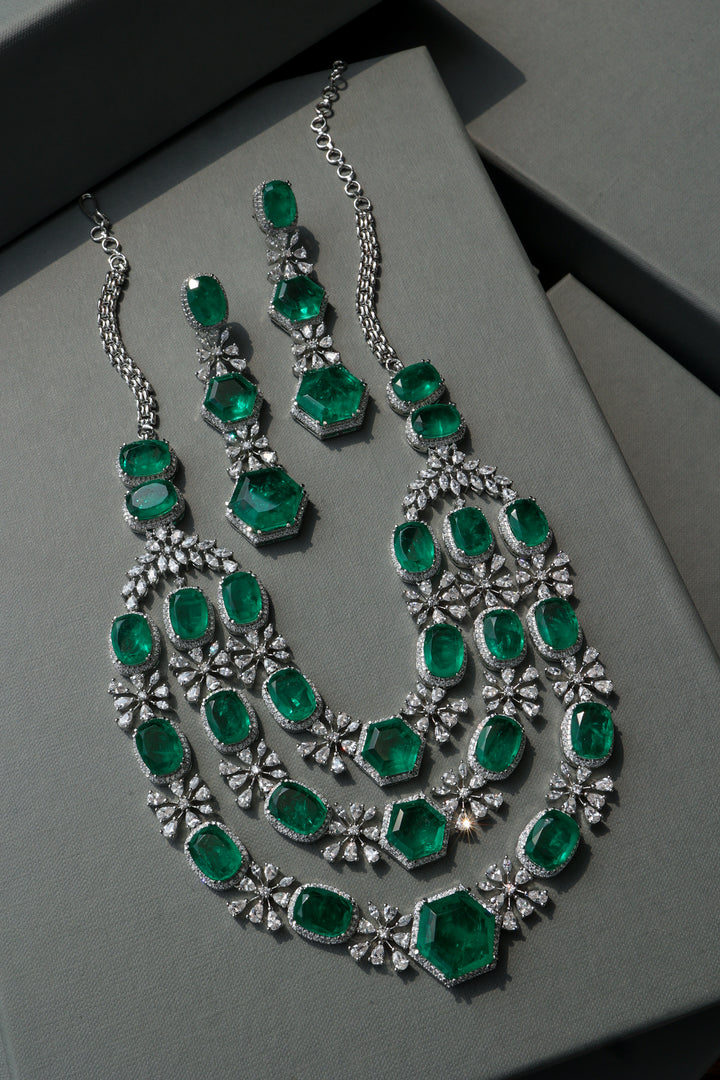 Hadley Green Victorian Necklace Set