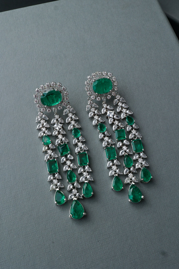 Derya Green Dangler Earrings