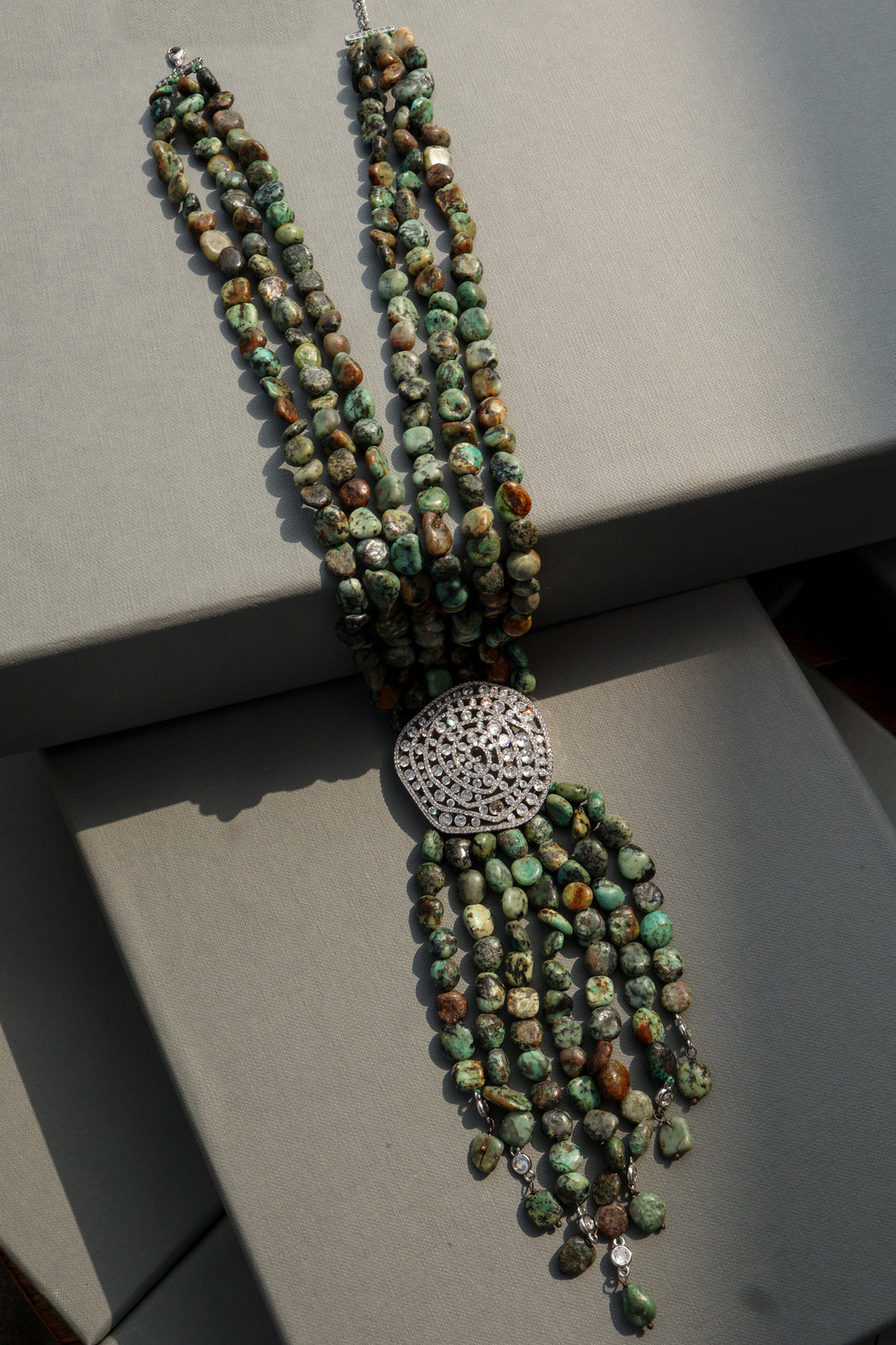 Zinnia Multicolored Statement Necklace