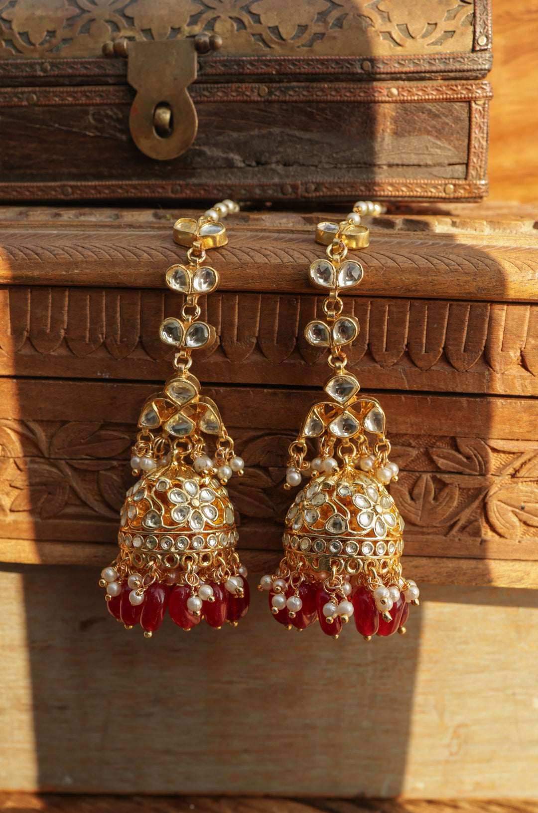 Latika Kundan Jhumka Earrings