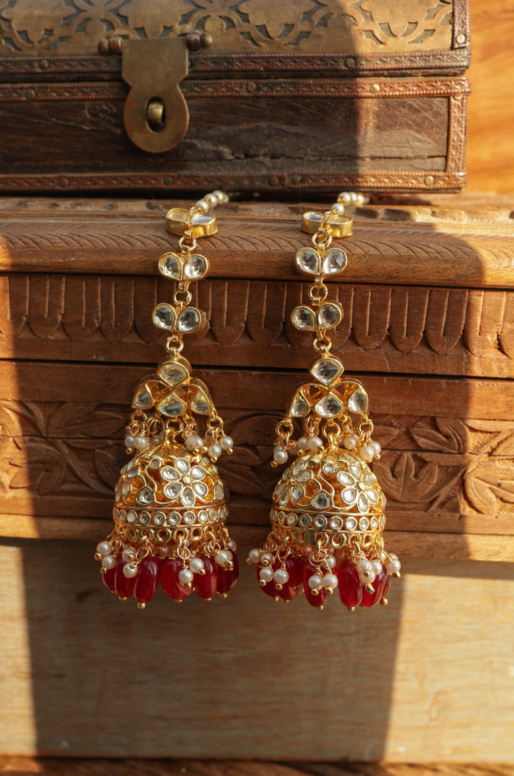 Latika Kundan Jhumka Earrings