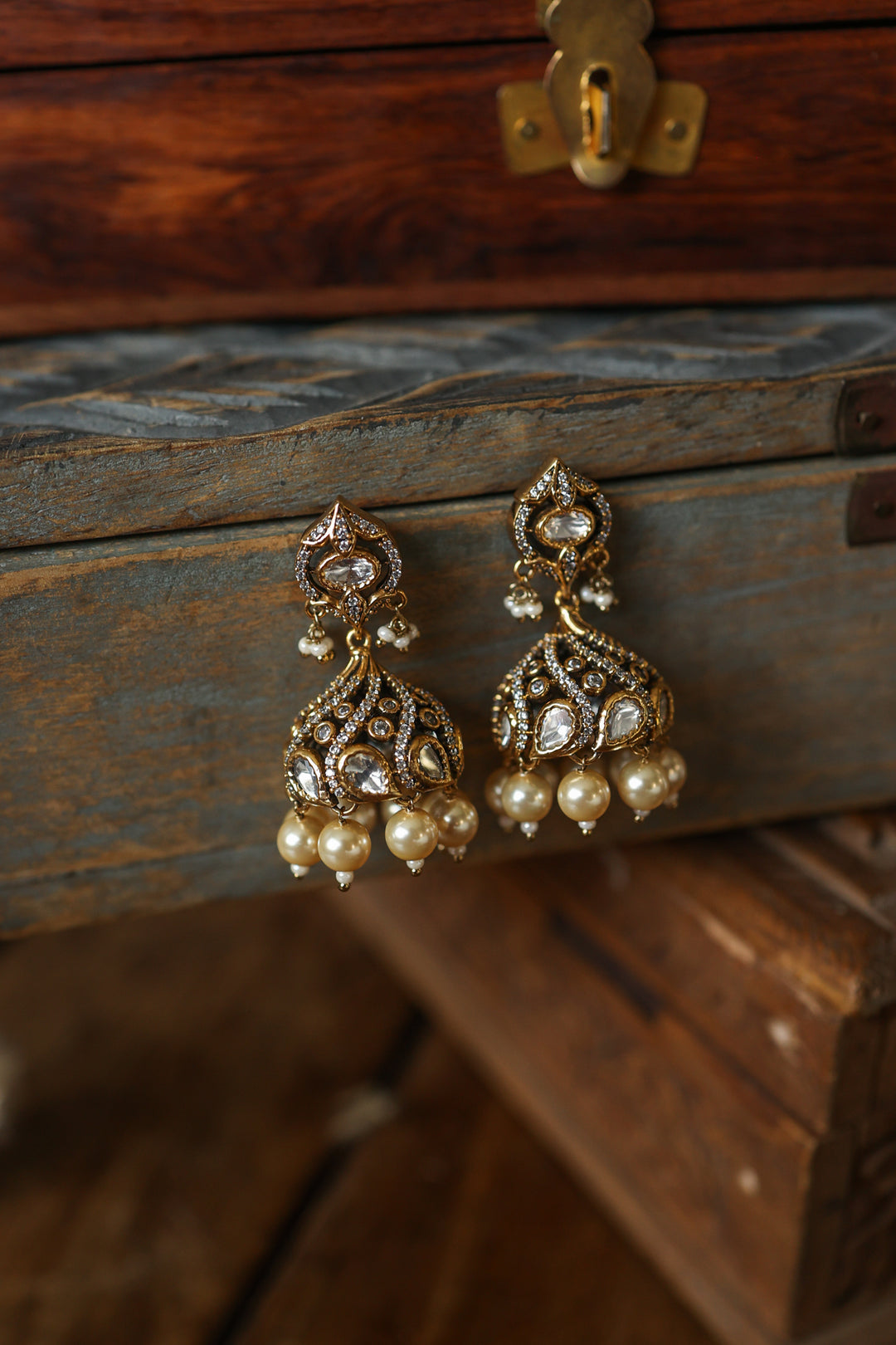 Emma Polki Jhumka Earrings