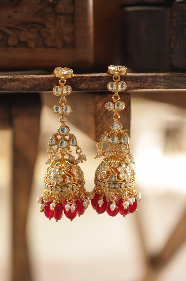 Latika Kundan Jhumka Earrings