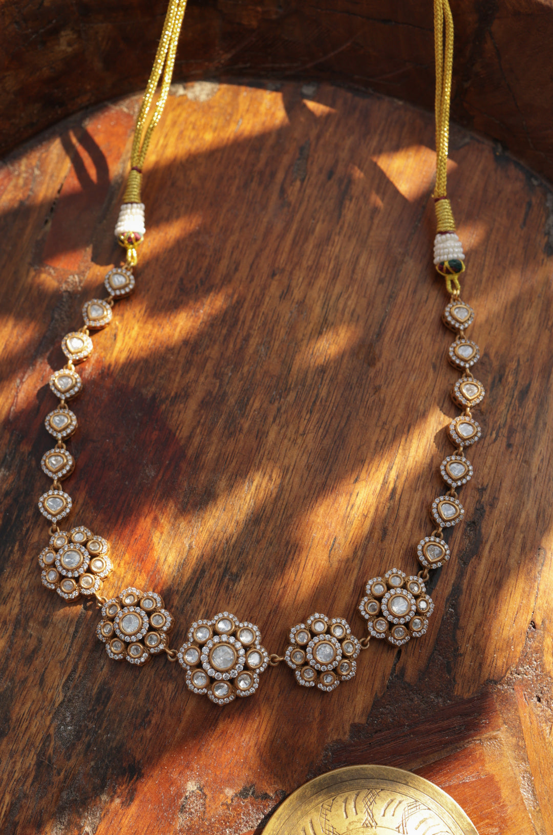 Miral Floral Polki Necklace
