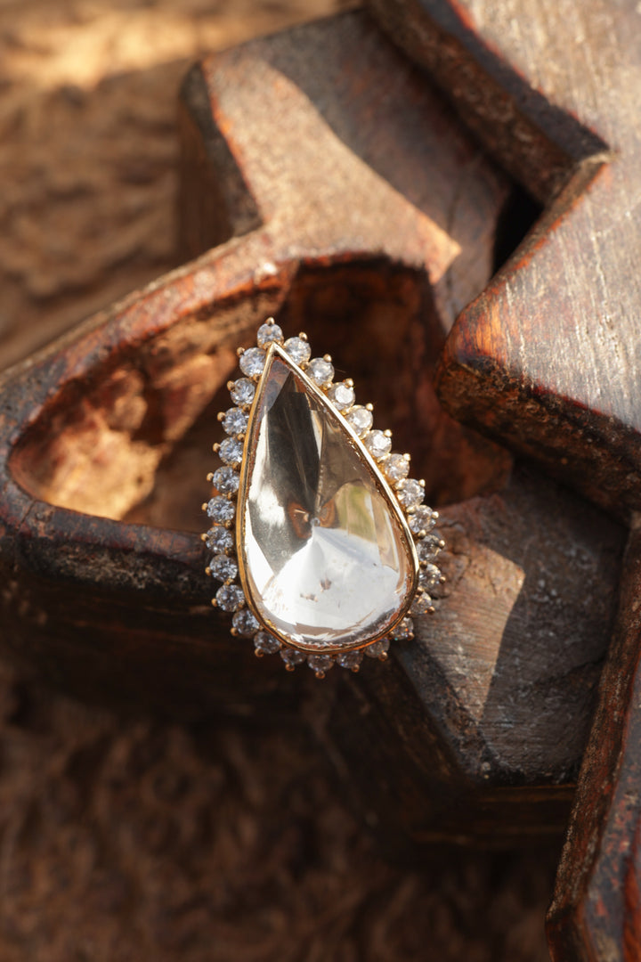 Janki Silver Polki Ring