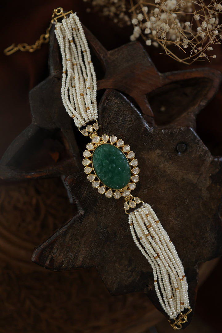 Taabir Polki Silver Necklace