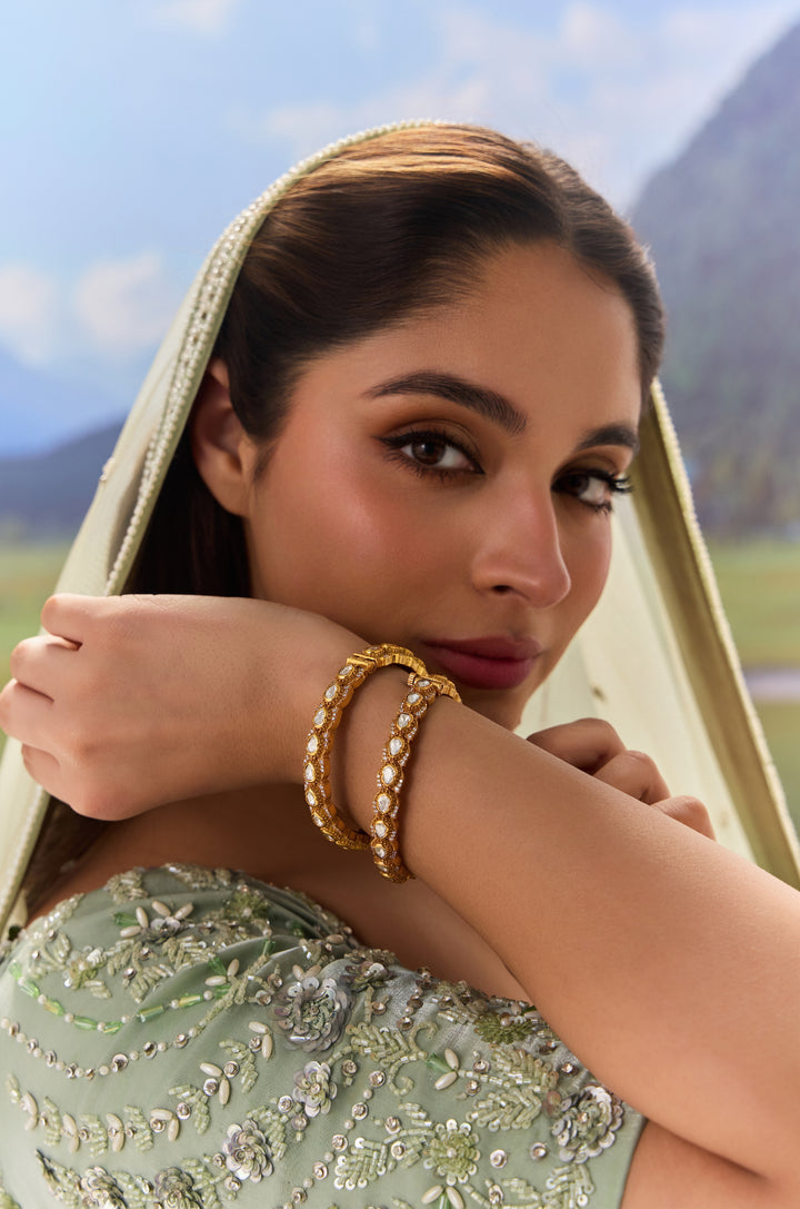 Ritu Polki Bangles - Set Of 2
