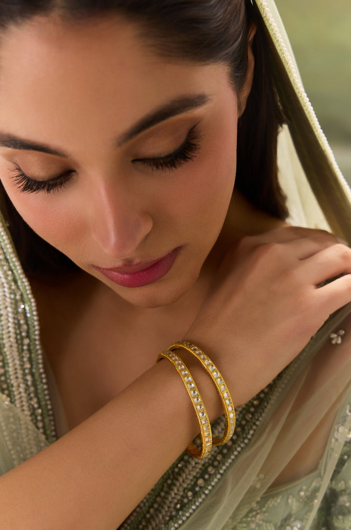Kamini Kundan Bangle - Set Of 2