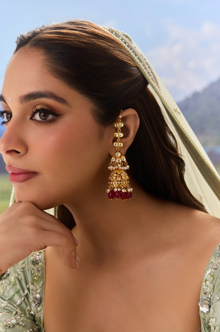 Latika Kundan Jhumka Earrings