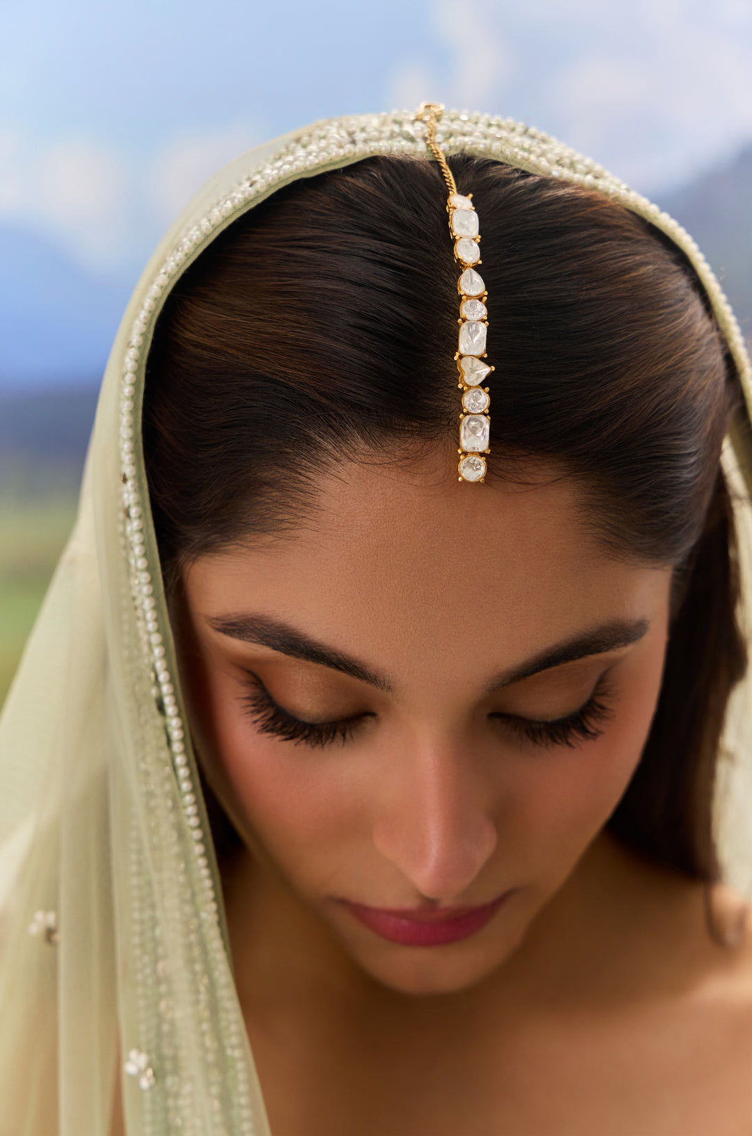 Trisha Polki Maangtikka