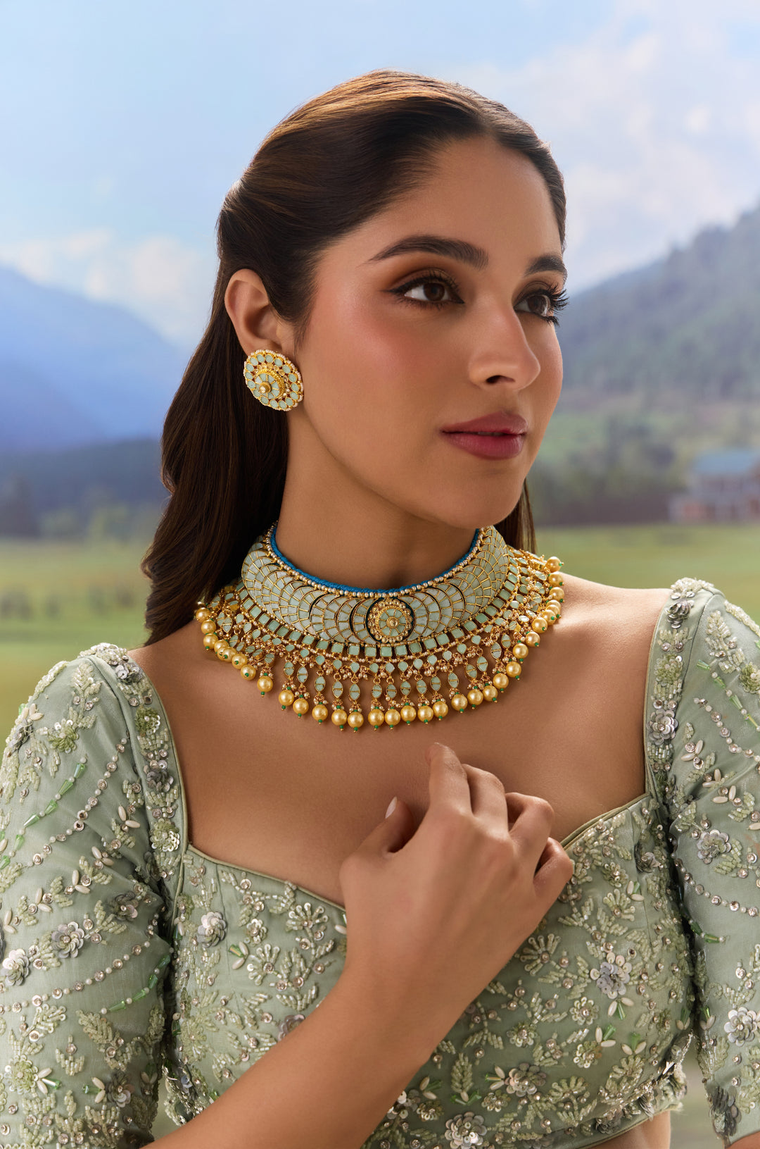 Umarani Turquoise Necklace Set