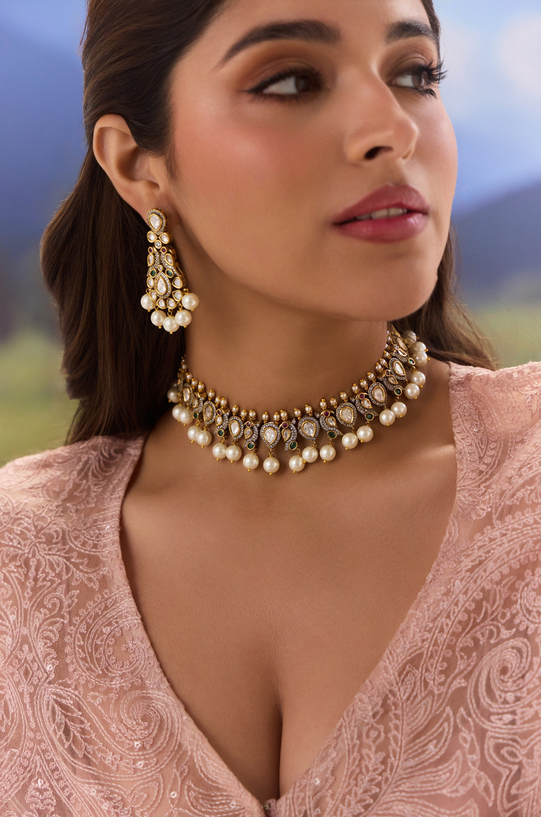 Prachika Polki Necklace Set