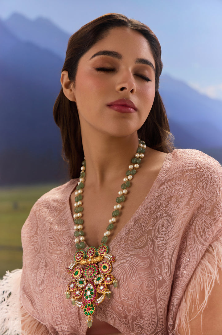 Mehrnaz Multicolored Kundan Necklace