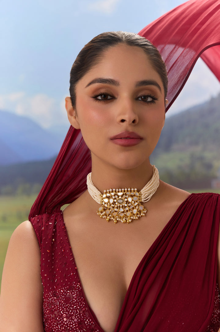 Pankhuri Mother Of Pearl Necklace
