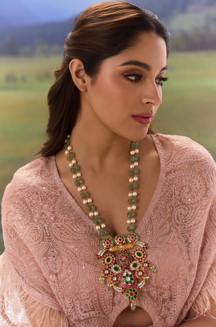 Mehrnaz Multicolored Kundan Necklace