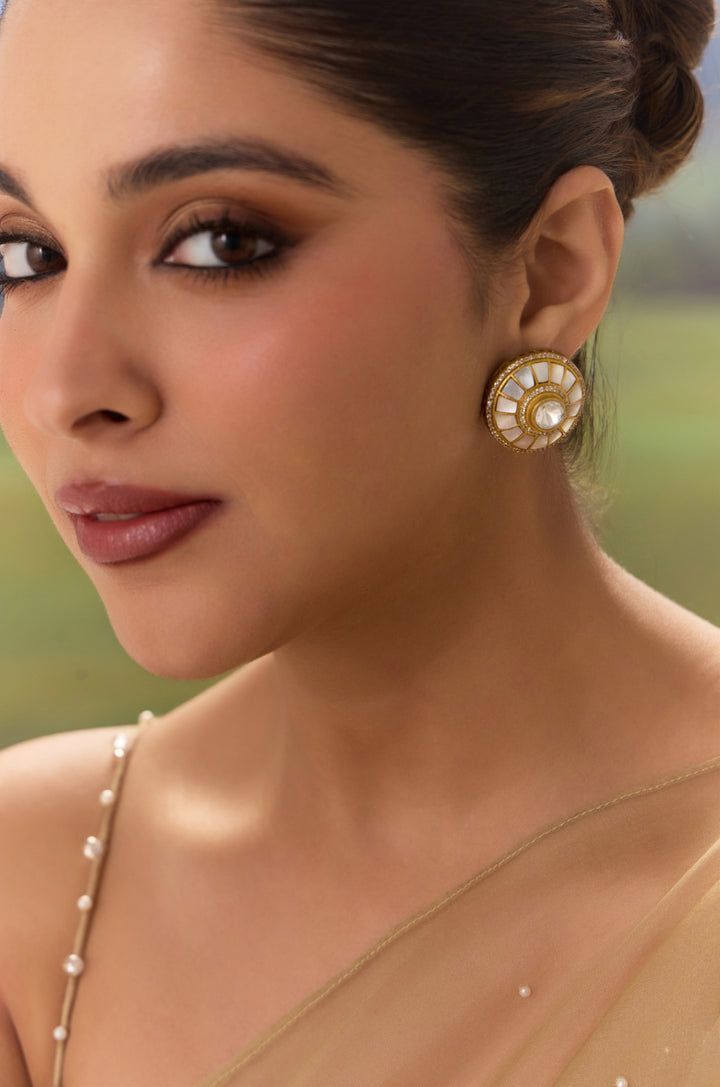Avisha Mother Of Pearl Studs