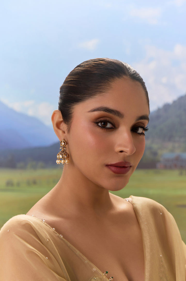 Emila Polki Jhumka Earrings