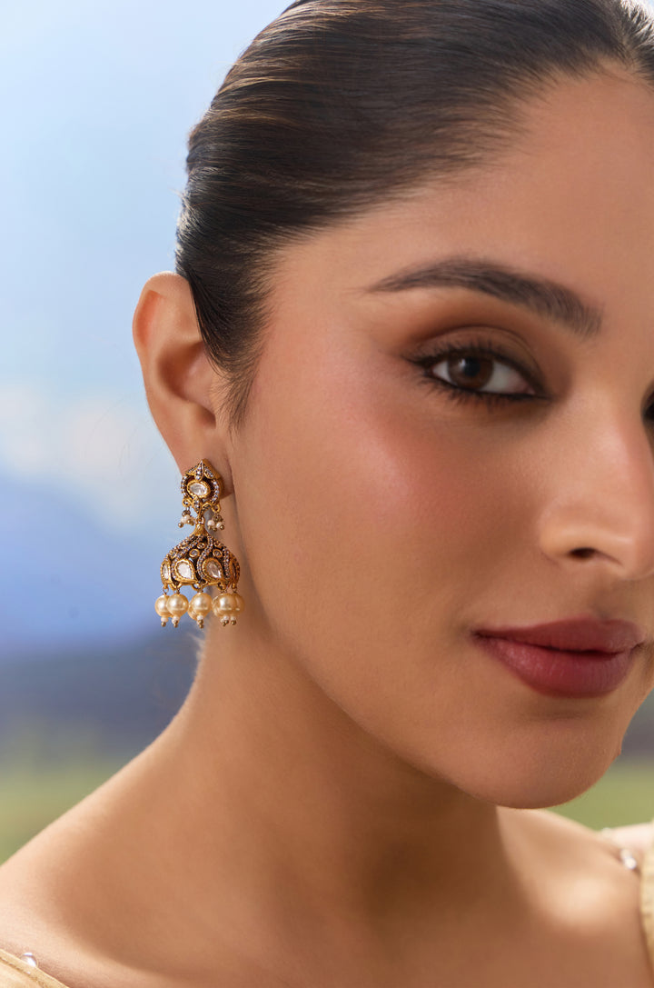 Emila Polki Jhumka Earrings