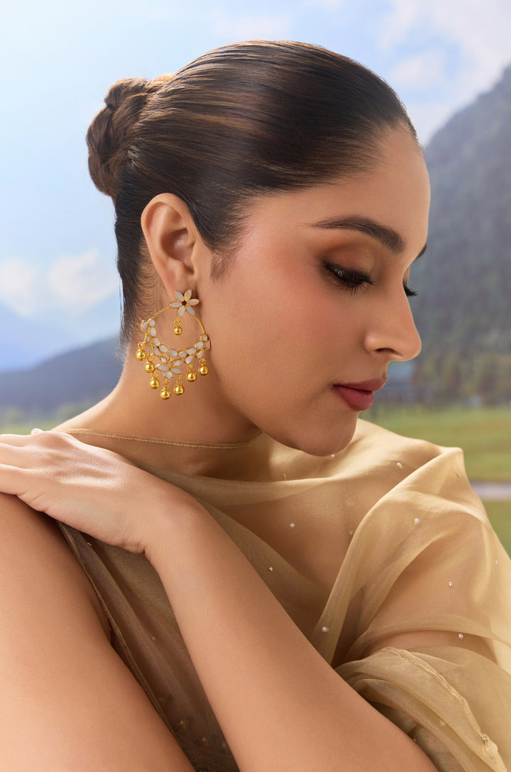 Shreyas Mother Of Pearl Chandbali