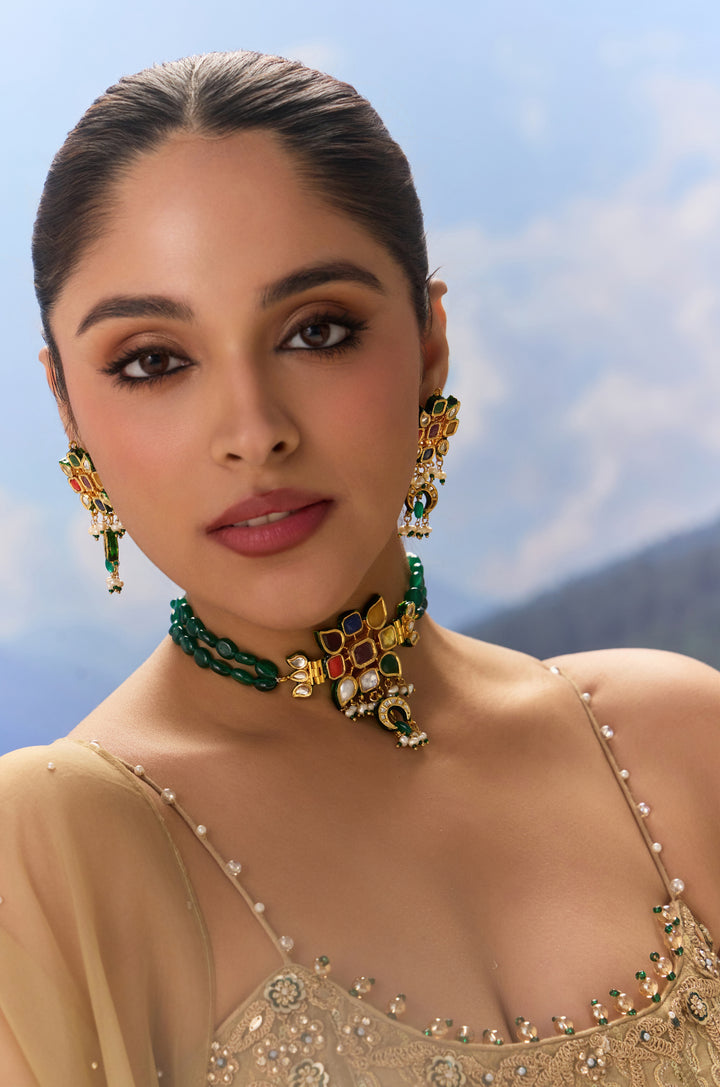 Naisha Navrattan Choker Necklace Set