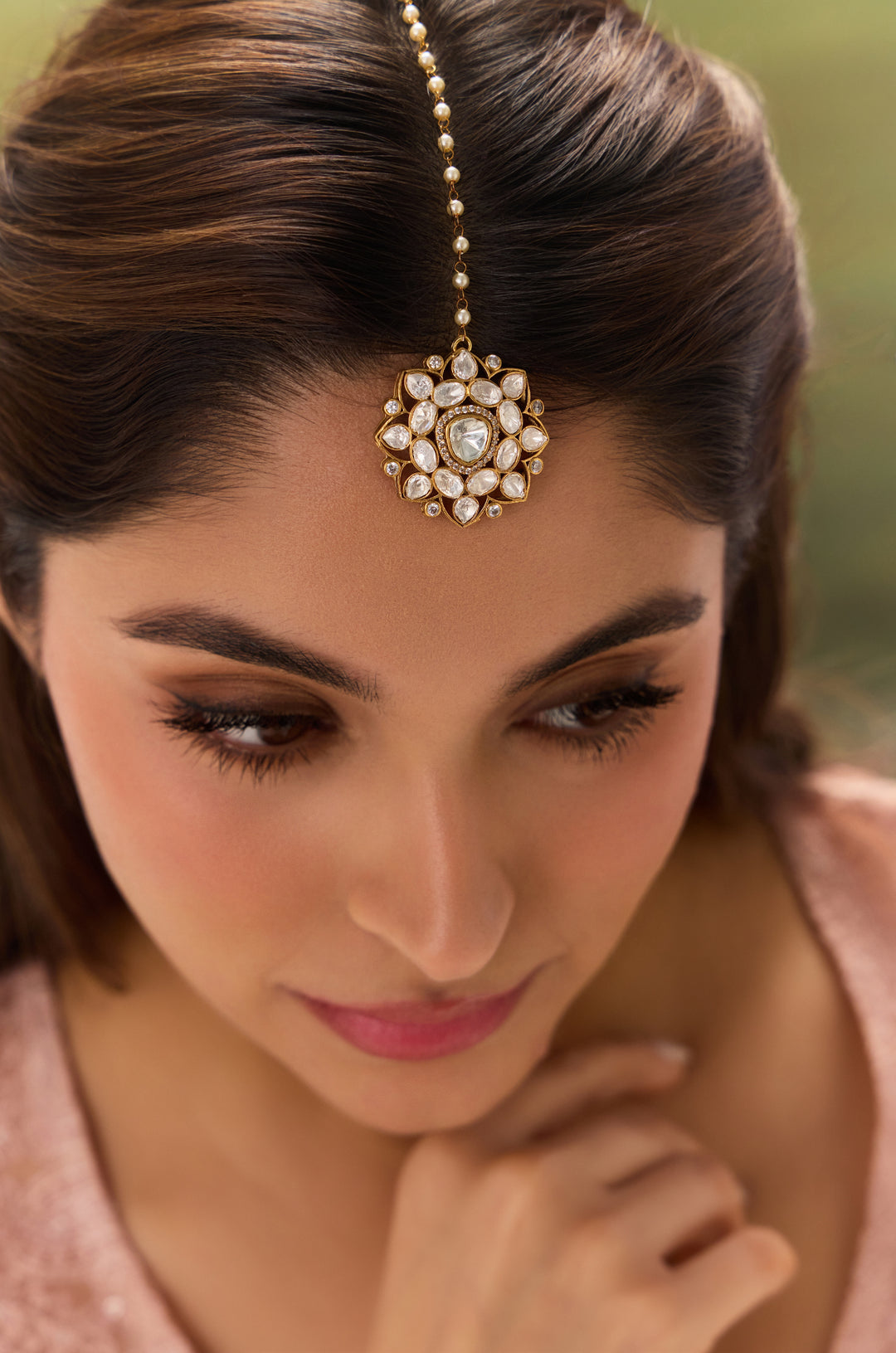 Sia Polki Maangtikka