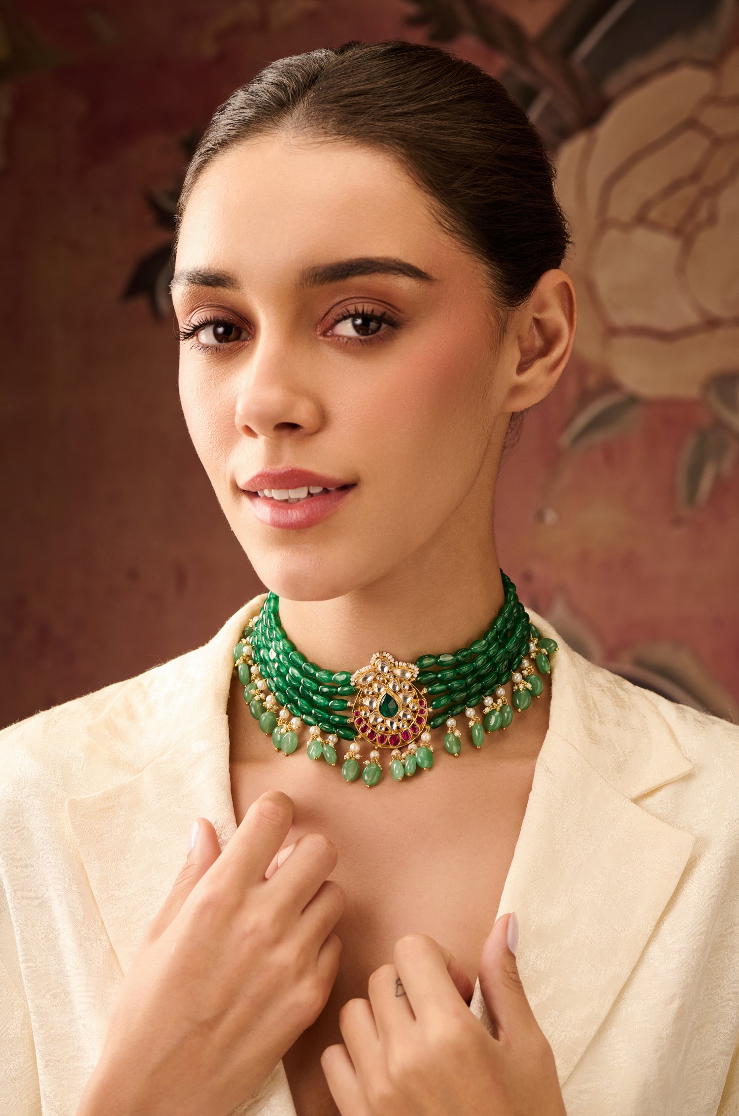 Sridevi Green Choker Necklace – Paisley Pop Shop