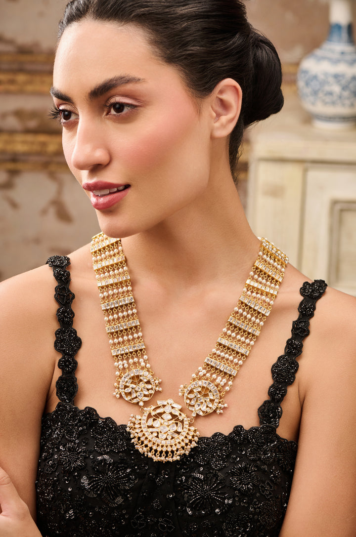 Suhana Polki Silver Necklace