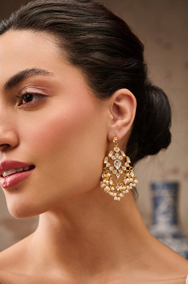 Zilli Polki Silver Earrings