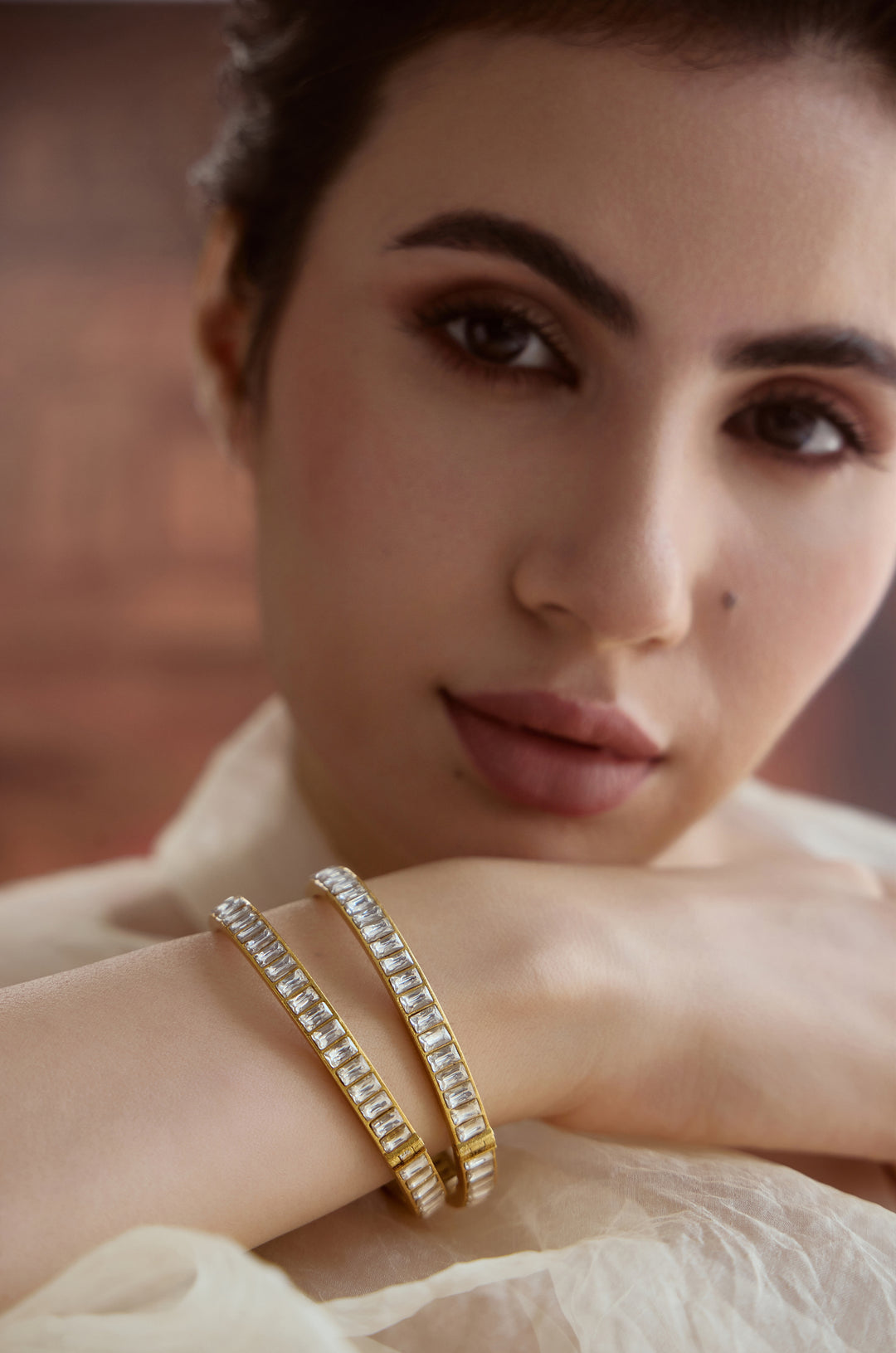 Naaz Kundan Bangles - Set of 2