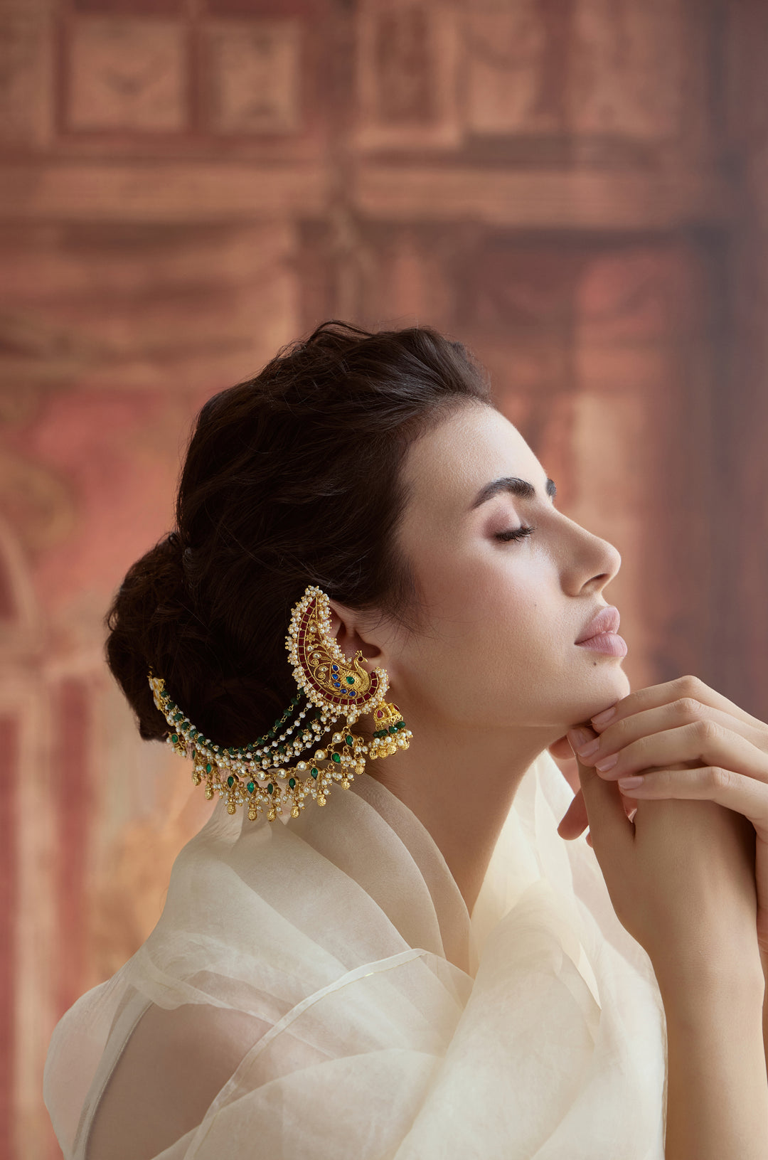Mahira Kundan Jhumka Earcuffs