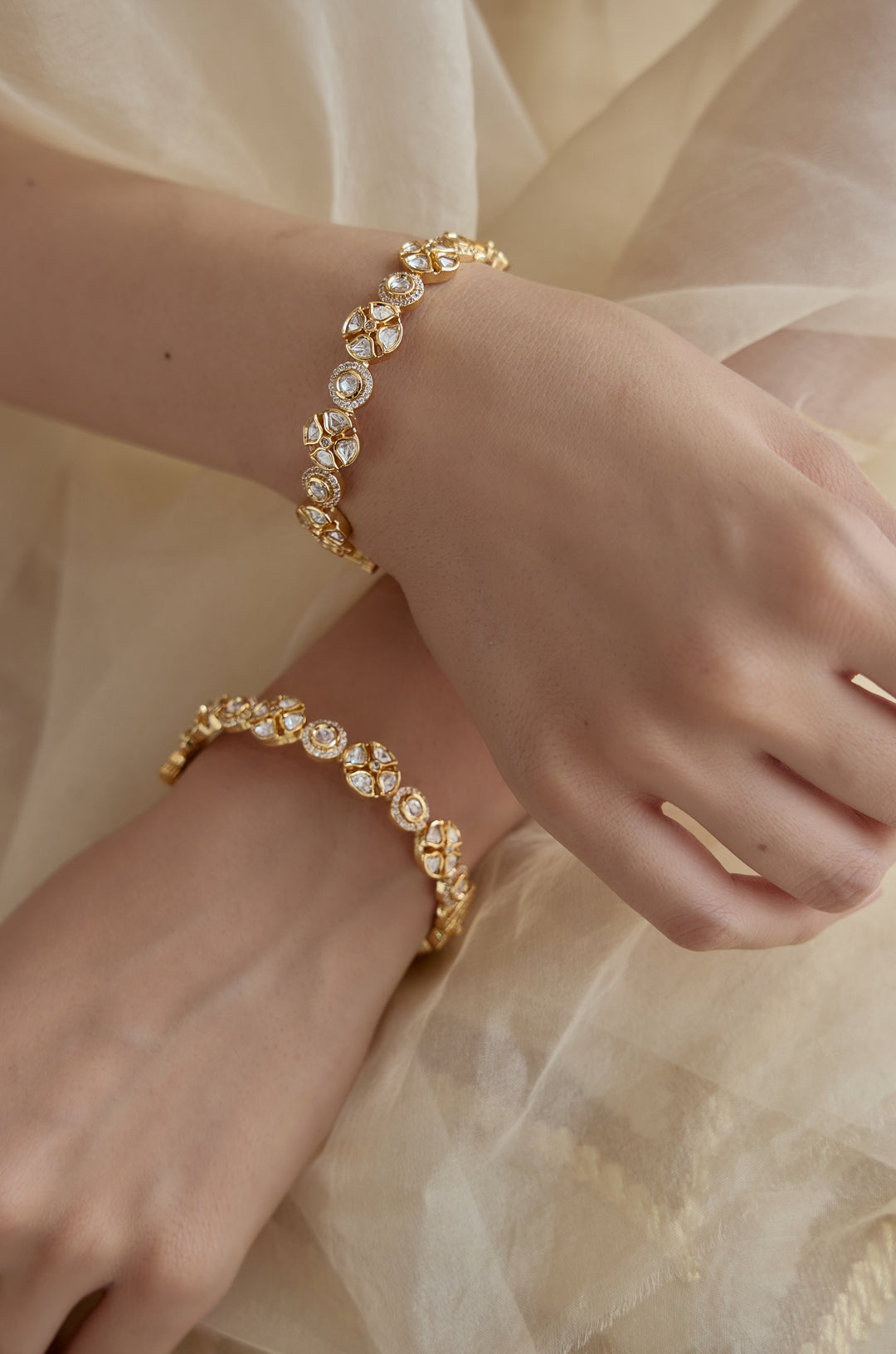 Ish Polki Bangles - Set of 2