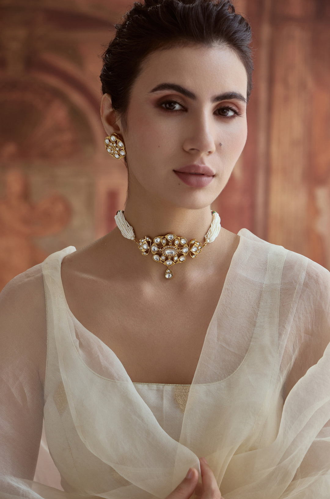 Maheen Polki Necklace Set