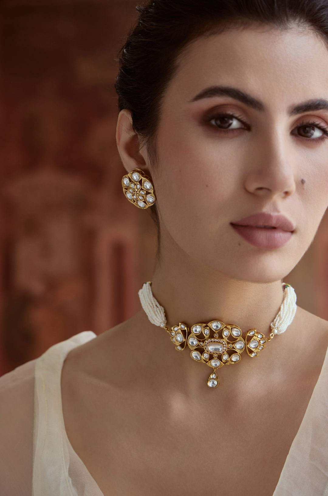 Maheen Polki Necklace Set