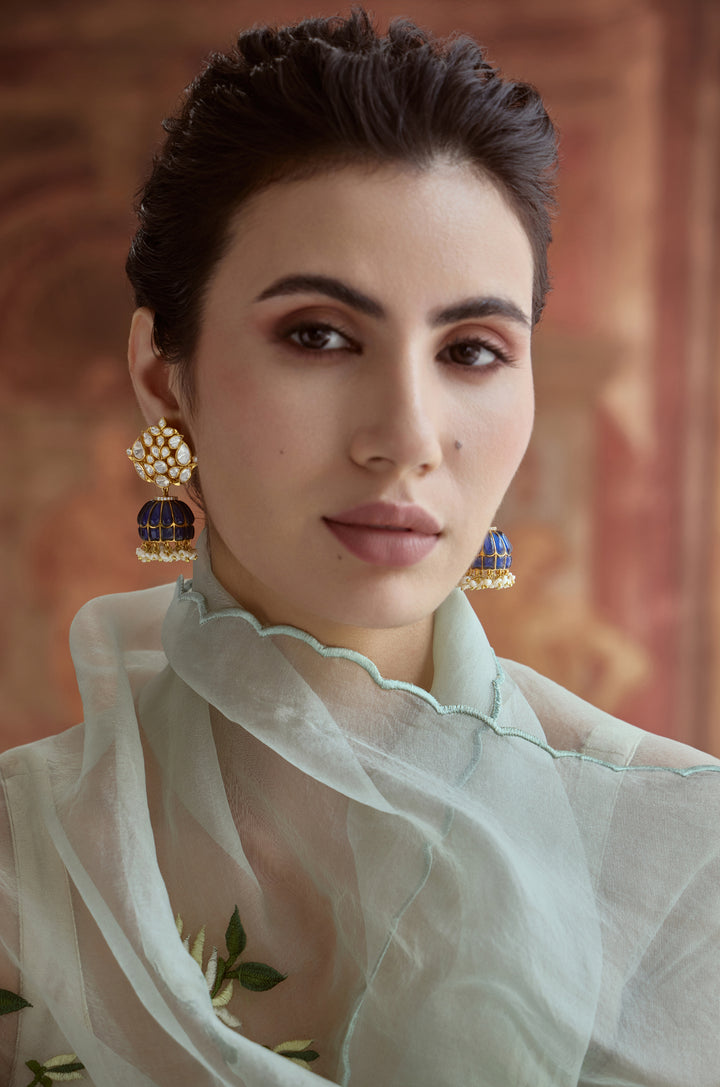 Gautami Fine Silver Jhumka Earrings