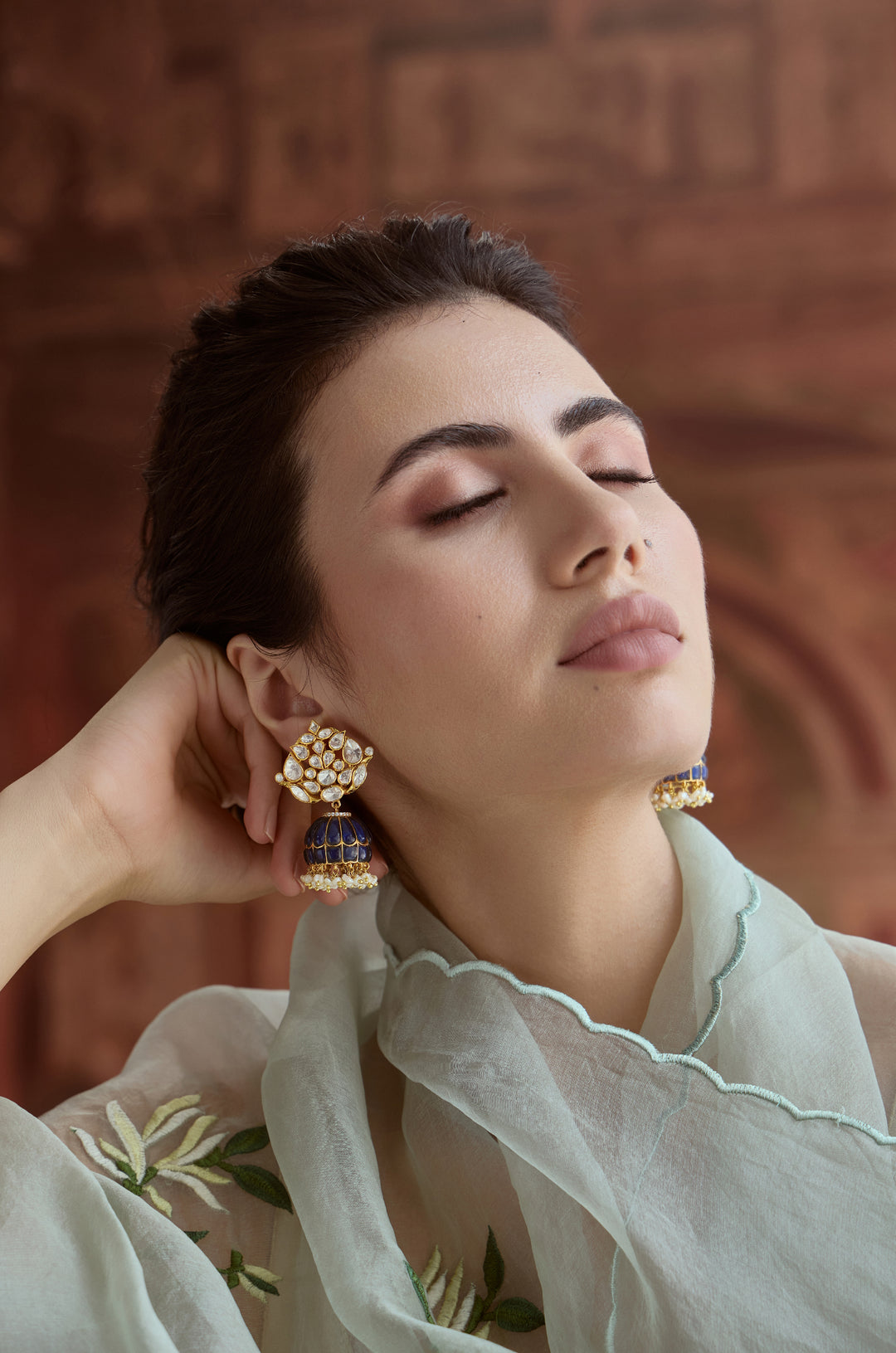 Gautami Fine Silver Jhumka Earrings